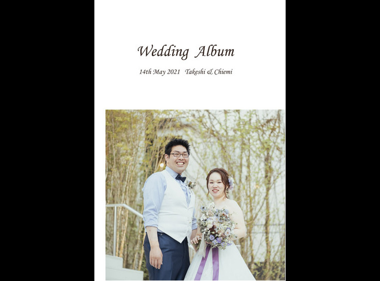 1頁目：結婚式アルバム