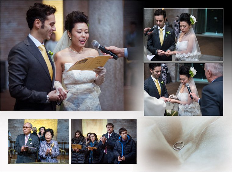 ゲストとの笑顔の写真も多く、楽しげな雰囲気が伝わってきますね。5頁目：結婚式アルバム