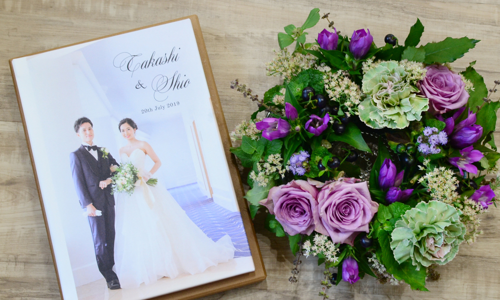 結婚式アルバムの写真