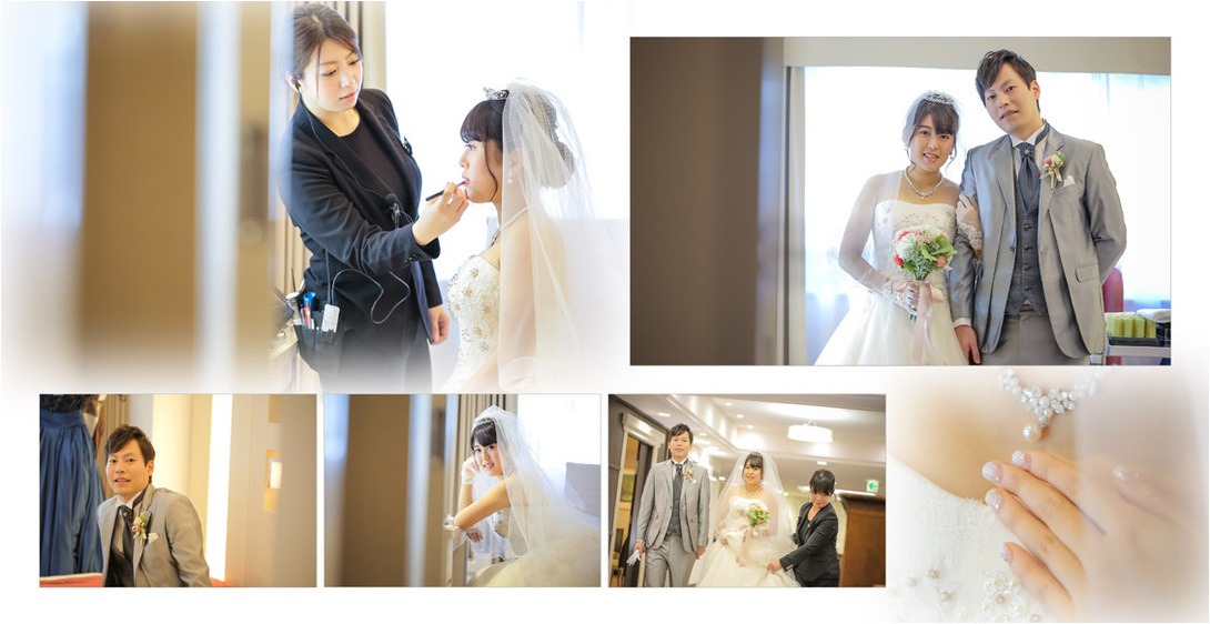 
山手線のJR大塚駅からほど近いホテルベルクラシック東京での結婚式です。2頁目：結婚式アルバム