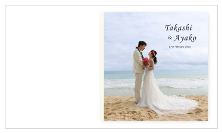 ビーチフォト(ハワイ、ワイナマロビーチ)の結婚式アルバム