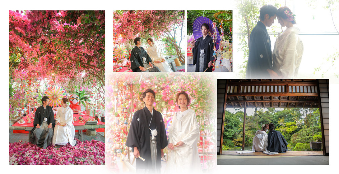 
挙式会場は福岡県のマリーゴールド久留米。3頁目：結婚式アルバム