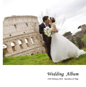 イタリア挙式、和装後撮りの結婚式。