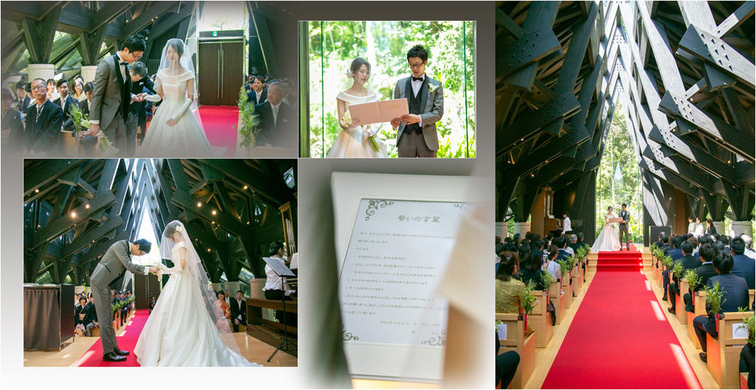 最後には京都での和装前撮りも。6頁目：結婚式アルバム