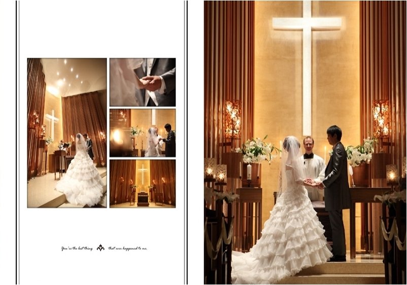4頁目：結婚式アルバム