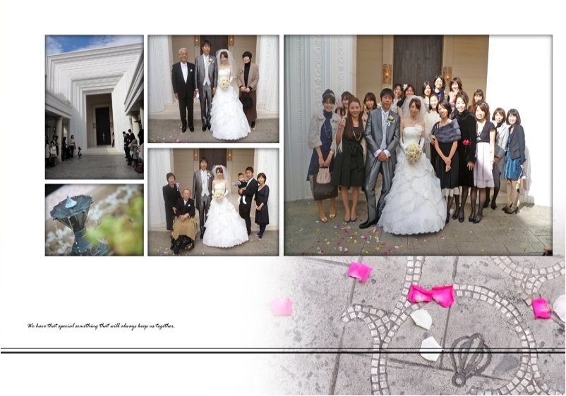 8頁目：結婚式アルバム