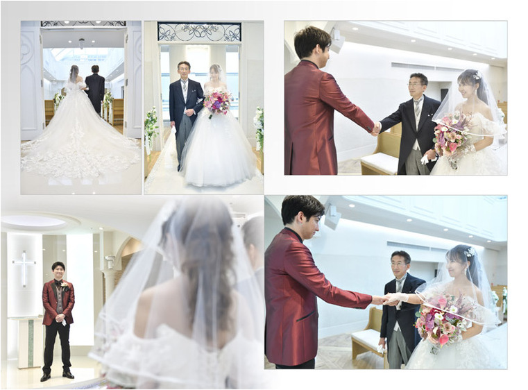 4頁目：結婚式アルバム