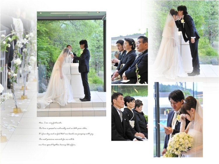 6頁目：結婚式アルバム