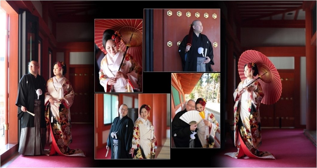 
岩手県平泉町にあります、毛越寺で仏前式を挙げられました。2頁目：結婚式アルバム
