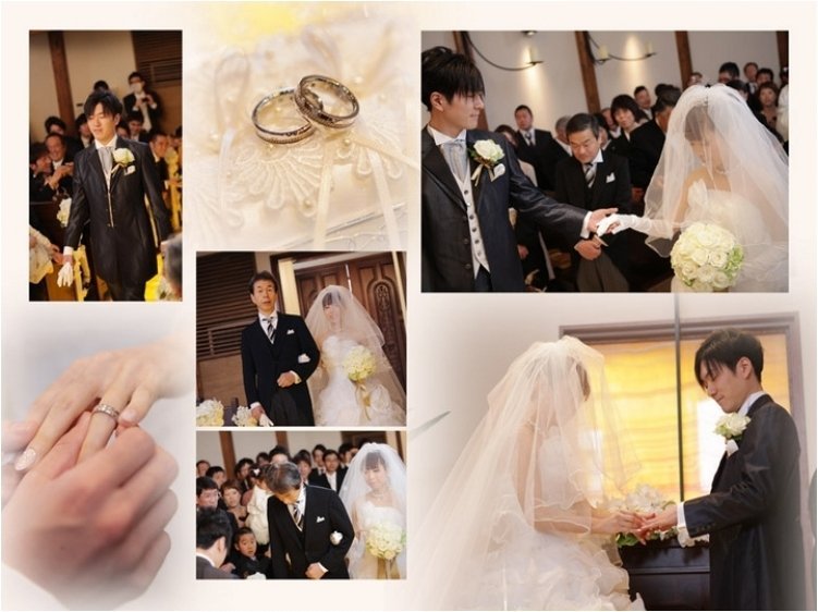 
式場は京都のリバー・フォー・シーズンです。3頁目：結婚式アルバム