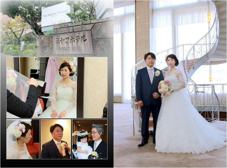 
韓国の伝統様式が随所に見られる結婚式です。2頁目：結婚式アルバム
