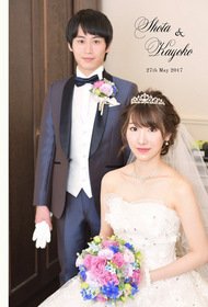 【挙式披露宴・二次会】ゲストに撮影して頂いた写真で作ったアルバムです。チャペルの荘厳な雰囲気が会場選びの決め手だったそうです。